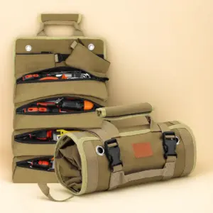 bolsa de ferramentas portátil para enrolar