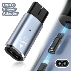 adaptador carregador usb-c philips one blade