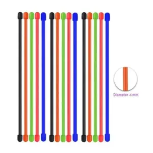 correias reutilizáveis silicone 5 polegadas