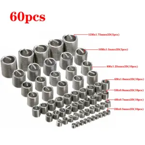 kit inserções de rosca m3 a m12