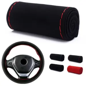 capa de volante pelúcia curta 38cm