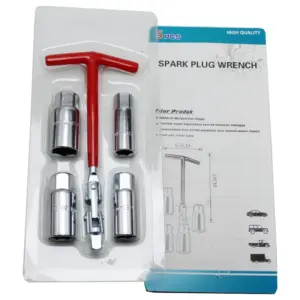 Kit Ferramentas Reparo Automotivo Chave Soquete Vela 16mm 21mm T-handle