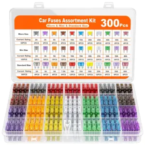 kit fusíveis automotivos lâmina mini padrão