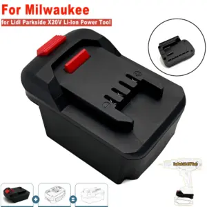 adaptador bateria milwaukee 18v parkside x20v