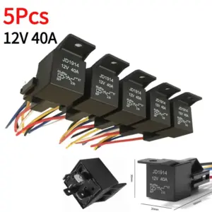relé automotivo 5 pinos 40a 12v 24v
