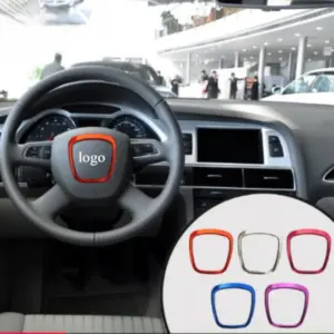 adesivo guarnição volante audi cromado