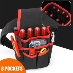 bolsa de ferramentas de cintura 8 bolsos