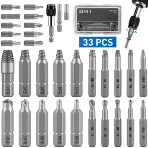 kit extrator de parafuso danificado