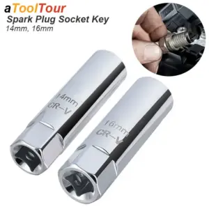 Chave Soquete Vela Ignição 14mm 16mm Clipe Retenção