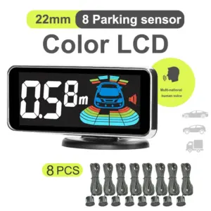 kit sensor estacionamento 8 sensores display led