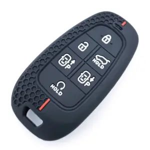 capa chave silicone hyundai 6 botões