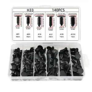kit 140 presilhas para-choque automotivo