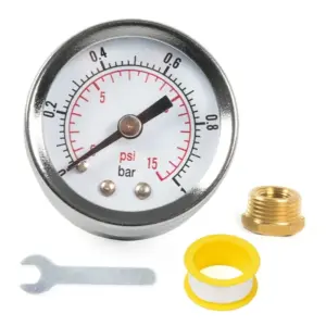 medidor de pressão sistema de combustível 1/8 0-15psi