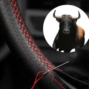 capa de volante couro artificial 37cm