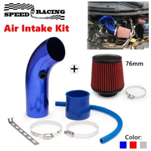 kit tubo admissão ar frio 76mm