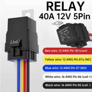relé automotivo 12v 40a 5 pinos