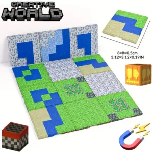 placa base magnética blocos construção