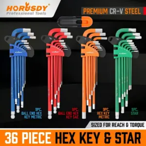 jogo de chaves hexagonais torx