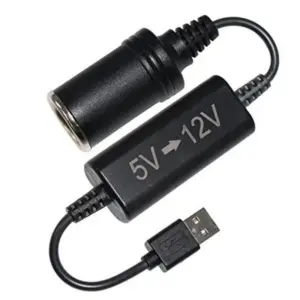 cabo adaptador usb 5v 12v isqueiro automotivo