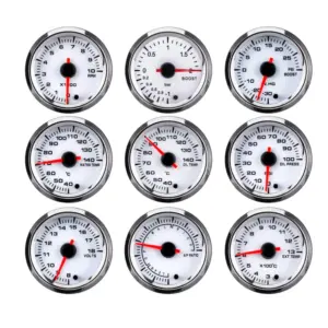 medidor automotivo 52mm 7 cores
