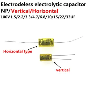 capacitor de áudio 100v sem polaridade
