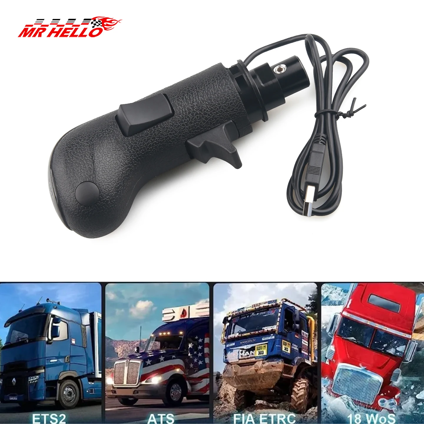 Botão de Câmbio USB para Logitech G29 G27 G25 G920 e Thrustmaster TH8A - Imagem 5