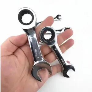 chave catraca cabeça ajustável cabo curto