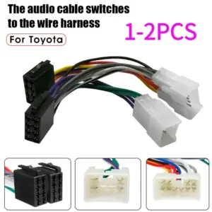 chicote adaptador iso radio automotivo toyota