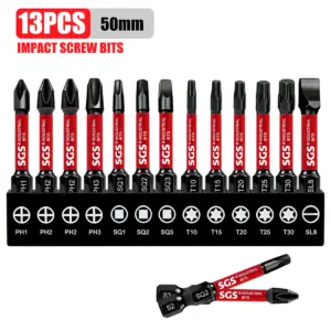 kit pontas de impacto parafusadeira aço s2