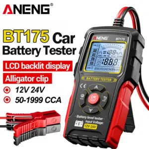 testador de bateria automotiva digital 12v 24v