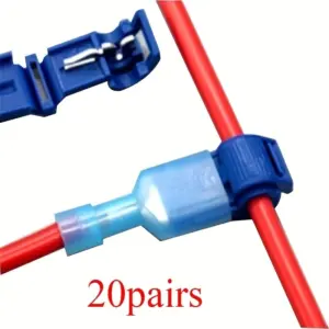 conector rápido de fio azul