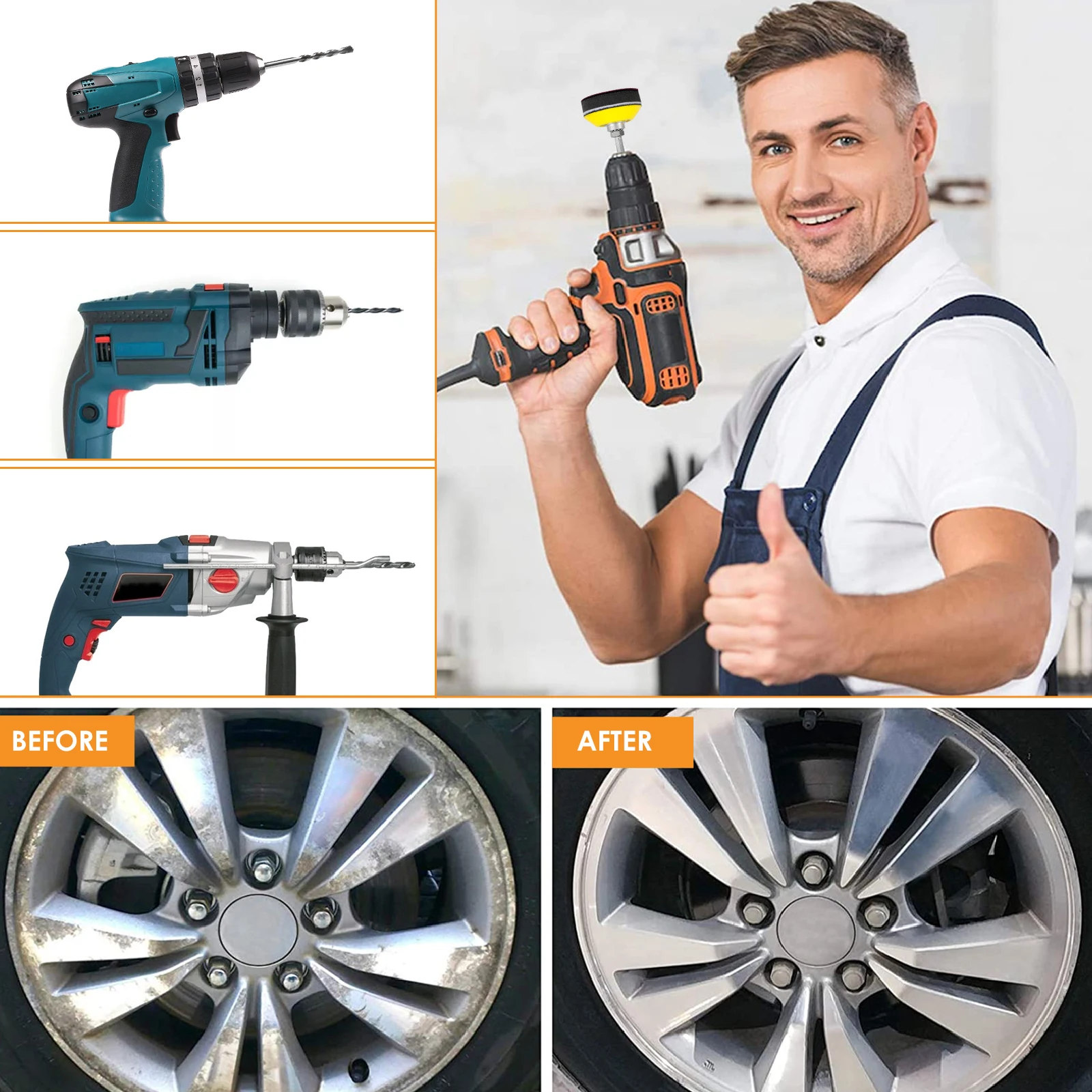 Kit Lixa Água e Seco 2 Polegadas, 240 Peças, Grãos 80 a 5000 - Imagem 3