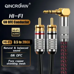 cabo rca 3.5mm para 2rca