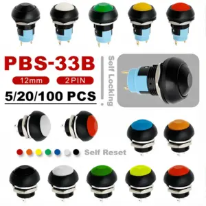 interruptor de botão pbs-33b 12mm