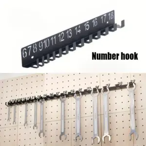 organizador de chave de metal preto