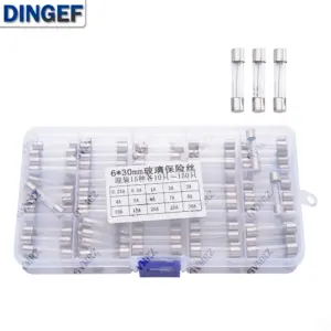 kit fusíveis tubo vidro 6x30mm