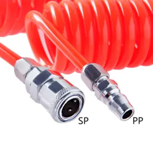tubo espiral pu 8mm 5mm compressor
