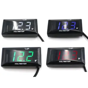 mini voltímetro digital led 12v