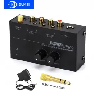 pré-amplificador phono rca trs