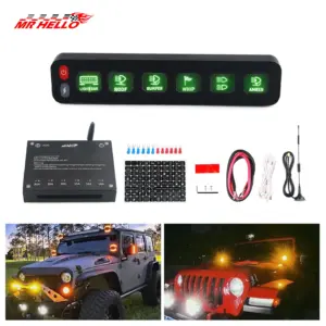 painel interruptor 6 teclas touch 12v 24v