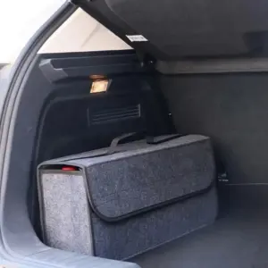 organizador porta-malas feltro dobrável