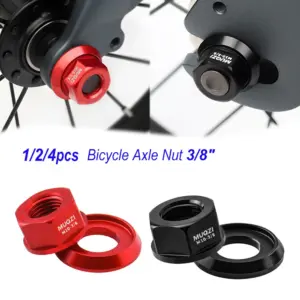 porca eixo flangeada cubo bicicleta 3/8