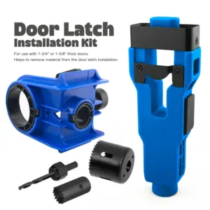 kit instalação fechadura porta gabarito serra copo