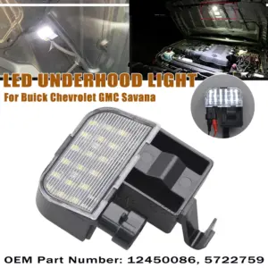 luz led sob capô gmc savana