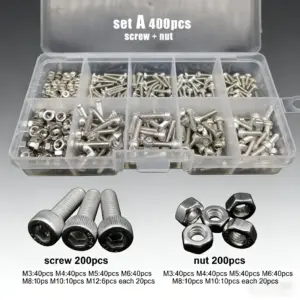 kit parafusos e porcas aço inox