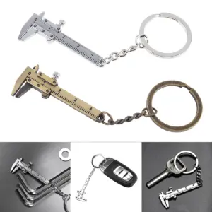 mini paquímetro vernier 0-40mm chaveiro