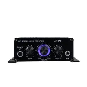 mini amplificador estéreo 2 canais 12v