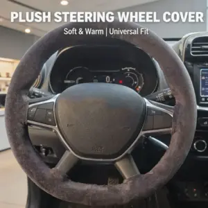 capa de volante camurça costura