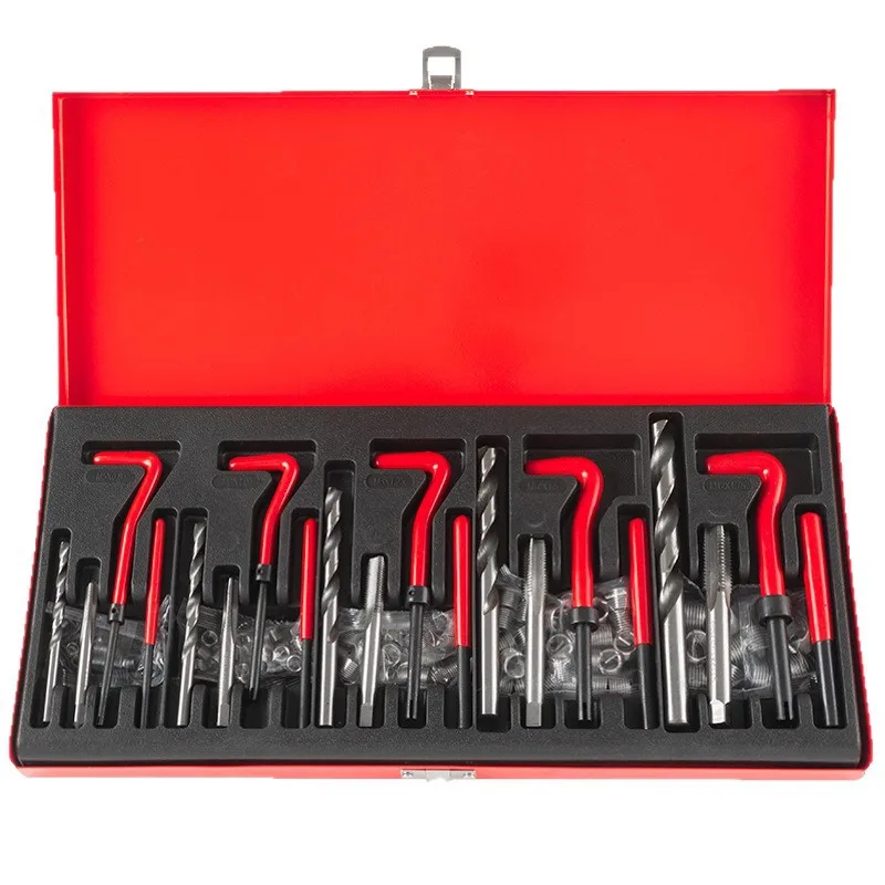 Kit Reparo de Rosca Métrica TINSOL M5 M6 M8 M10 M12 131 Peças - Imagem 3