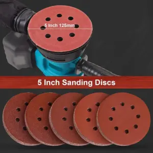 discos de lixa 125mm 8 furos velcro